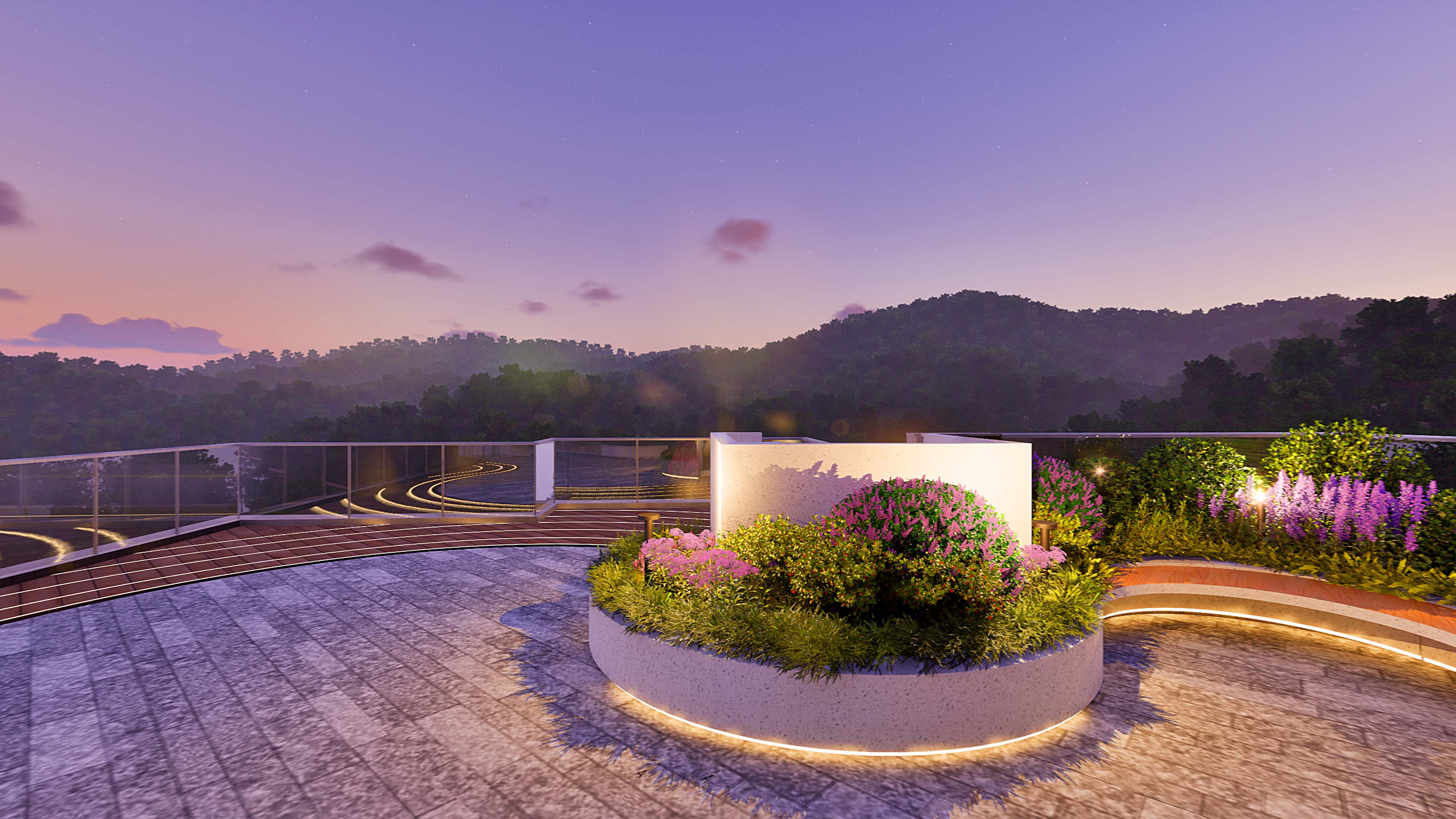 Le Mont 上然 Sky Deck 園景效果圖